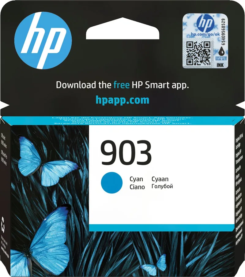 HP 903 - Inktcartridge - Origineel - Standaard capaciteit by HP in Cyaan – product photo