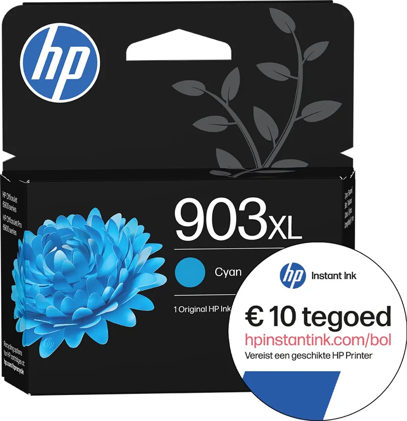 HP 903XL - Inktcartridge - Origineel - Instant Ink tegoed by HP in Cyaan – product photo