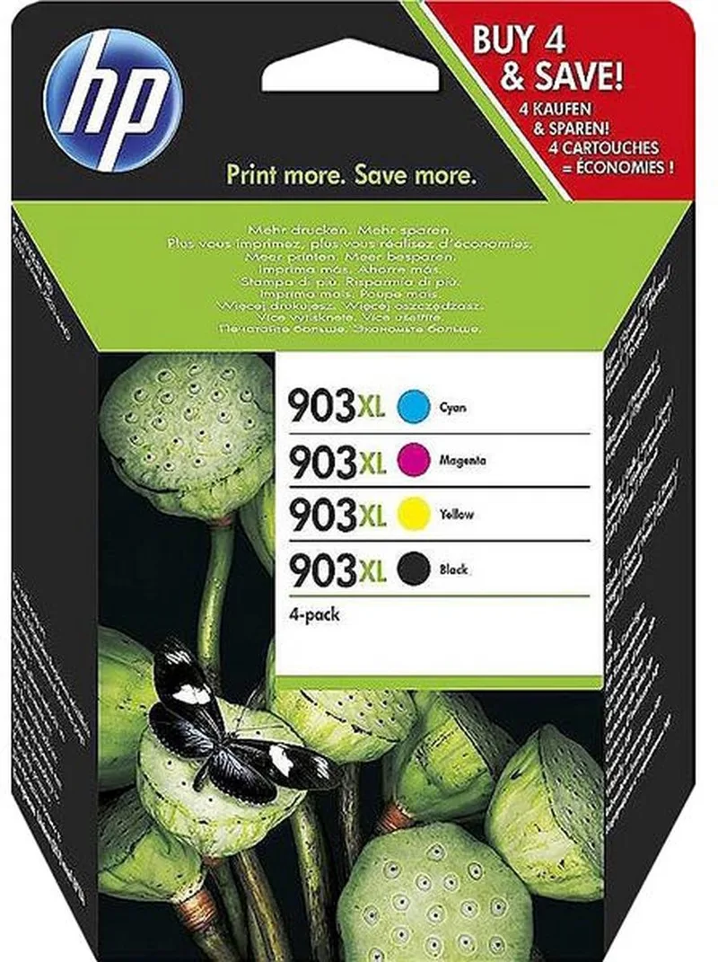 HP 903XL - Inktcartridge - Origineel - Zwart & Kleur by HP in Black, Cyaan, Magenta, Yellow – product photo