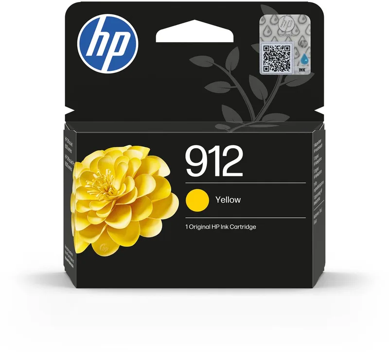 HP 912 - Inktcartridge - Origineel - Standaard capaciteit van HP in Geel – productfoto