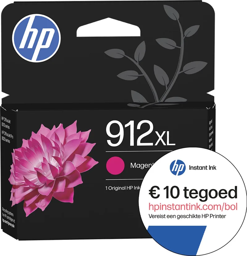 HP 912XL - Inktcartridge - Origineel - Hoge capaciteit - Instant Ink tegoed by HP in Magenta – product photo
