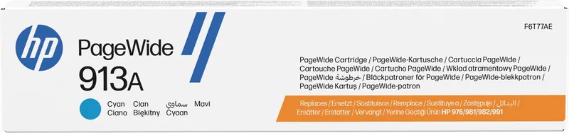 HP 913A - Inktcartridge by HP in Cyaan – product photo