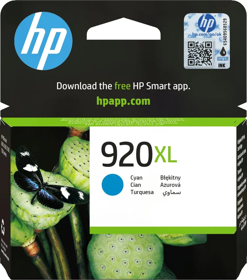 HP 920XL - Inktcartridge / (CD972AE) by HP in Cyaan – product photo