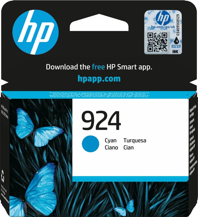 HP 924 - Inktcartridge by HP in Cyaan – product photo