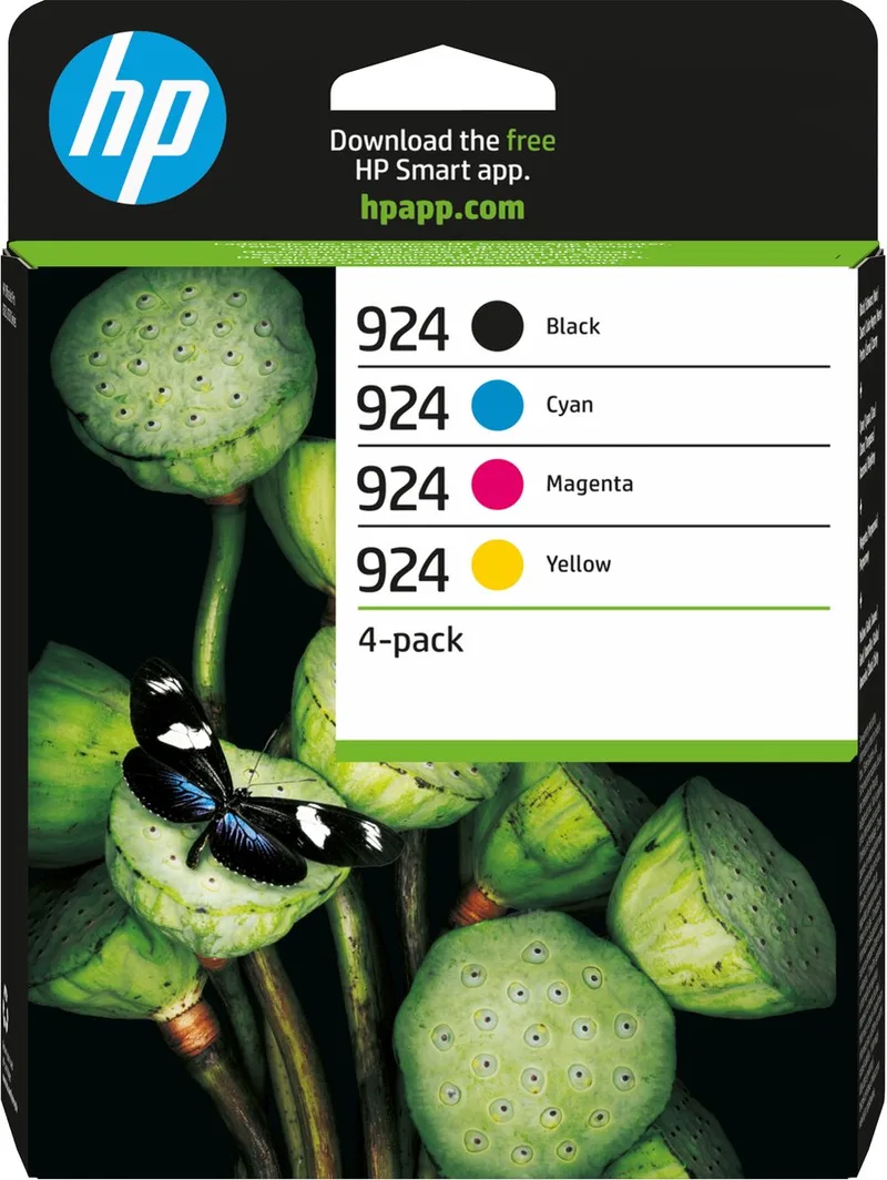 HP 924 - Inktcartridge - Origineel - Zwart & Kleur de HP en Noir, Cyaan, Magenta, Jaune – photo produit