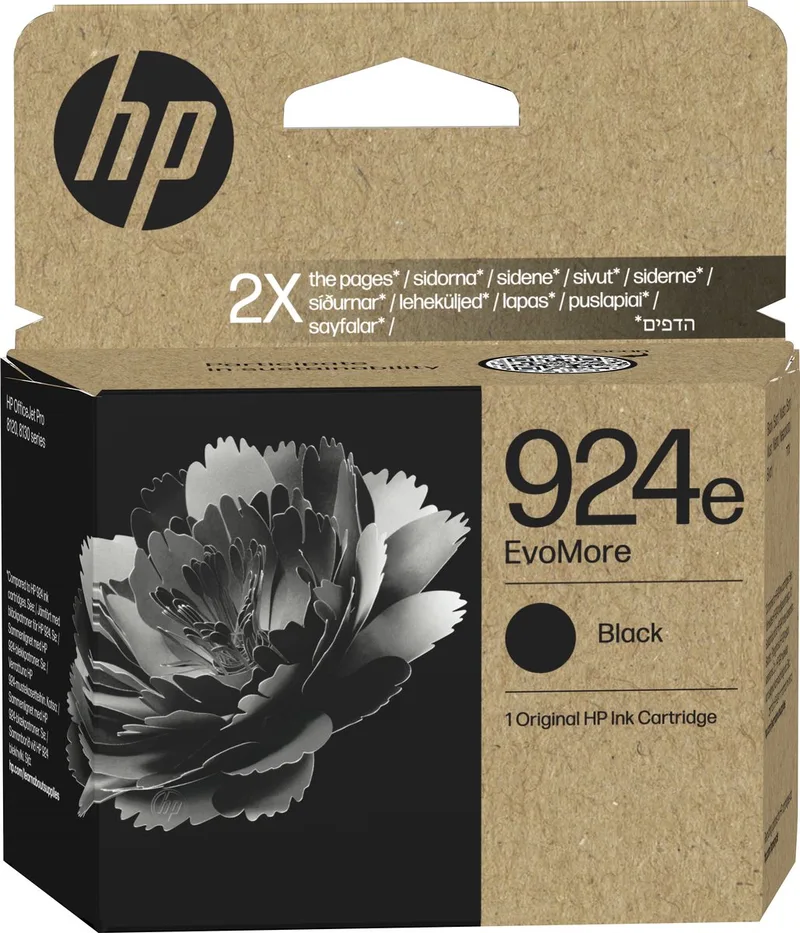 HP 924e EvoMore originele zwarte inktcartridge von HP in Schwarz – Produktfoto