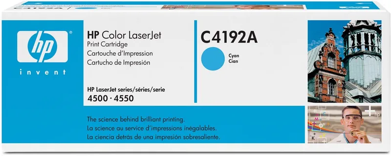 HP 92A - Tonercartridge by HP in Cyaan – product photo