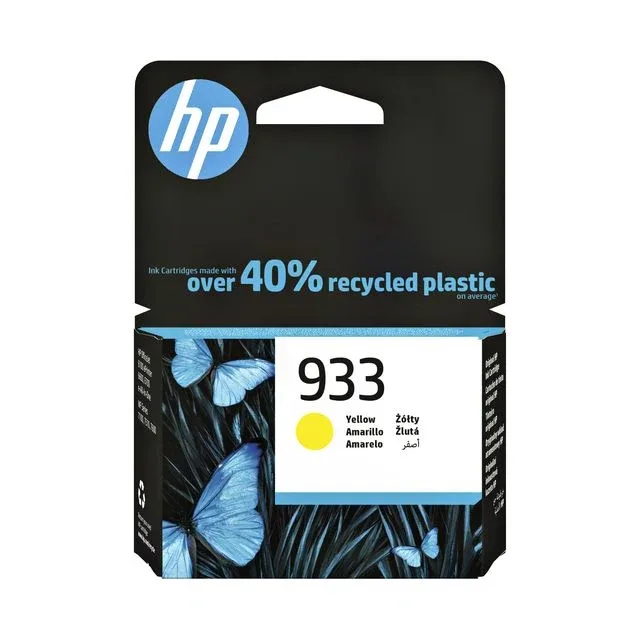 HP 933 originele gele inktcartridge van HP – productfoto