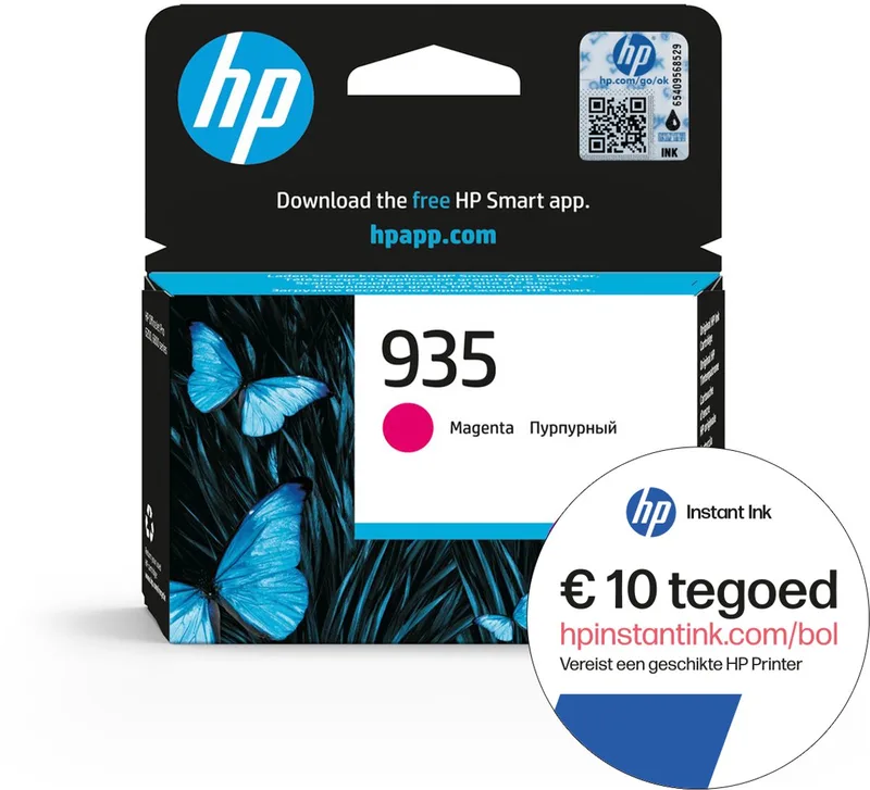 HP 935 - Inktcartridge - Origineel - Standaard capaciteit - Instant Ink tegoed by HP in Magenta – product photo