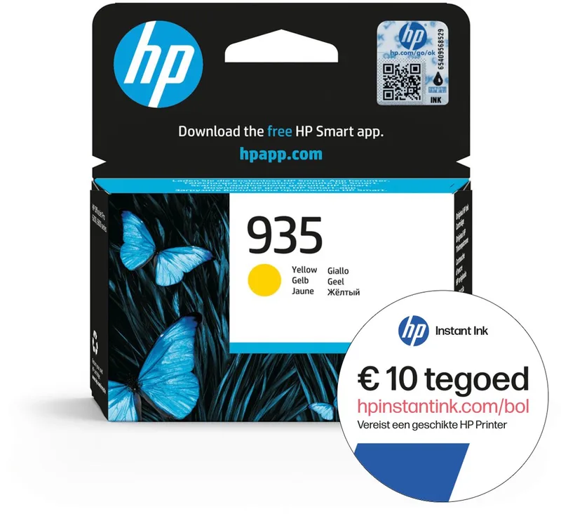 HP 935 - Inktcartridge - Origineel - Standaard capaciteit - Instant Ink tegoed de HP en Jaune – photo produit