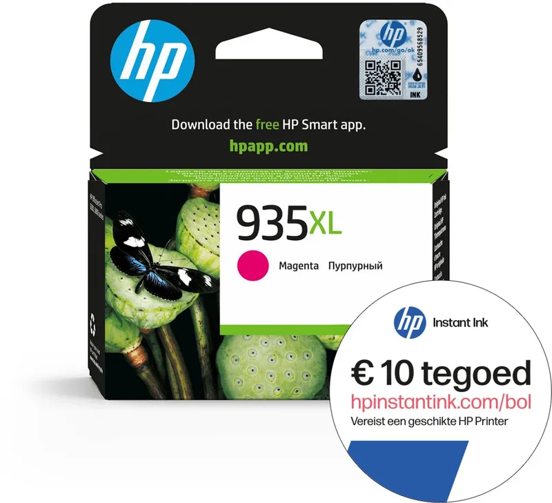 HP 935XL - Inktcartridge - Origineel - Hoge capaciteit - Instant Ink tegoed von HP in Magenta – Produktfoto