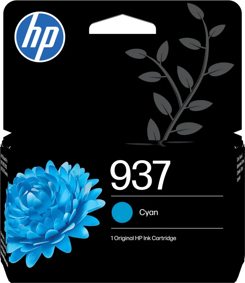HP 937 - Inktcartridge - Origineel - Standaard capaciteit de HP en Cyaan – photo produit
