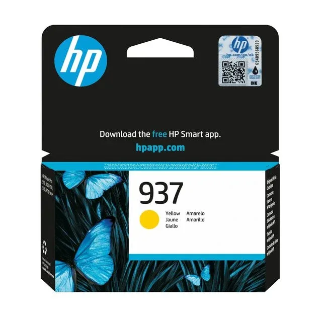 HP 937 originele gele inktcartridge fra HP – produktbillede