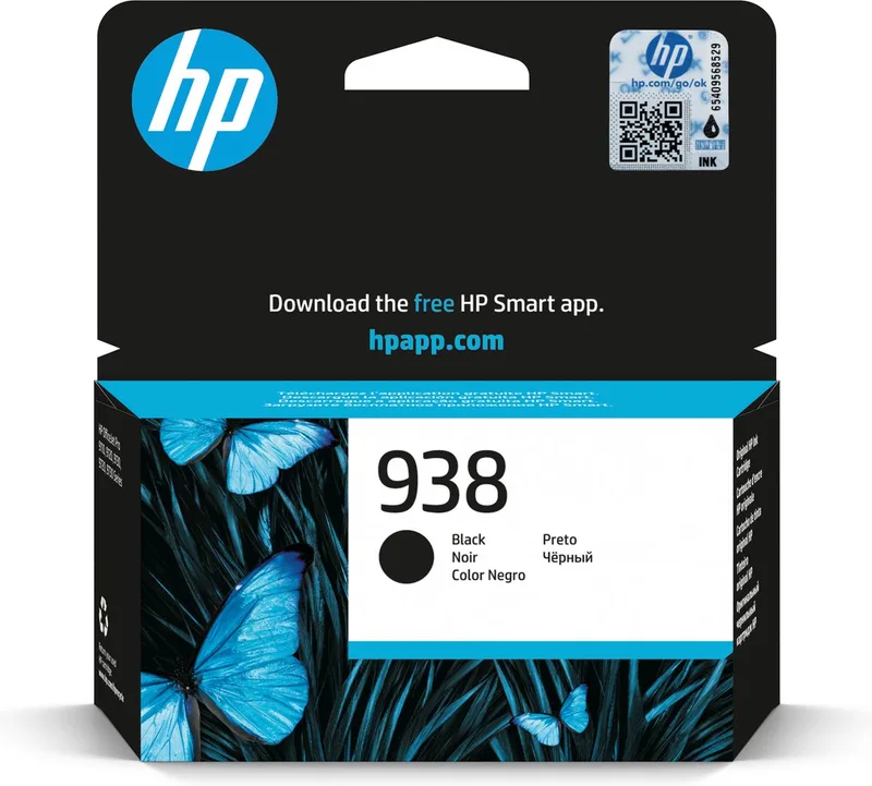 HP 938 - Inktcartridge - Origineel - Standaard capaciteit by HP in Black – product photo
