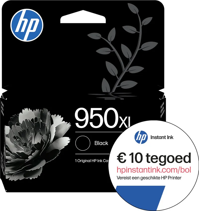 HP 950XL - Inktcartridge + Instant Ink tegoed by HP in Black – product photo