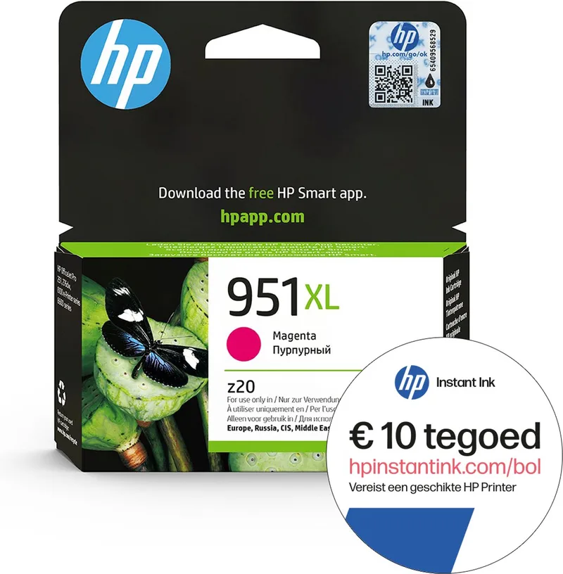 HP 951XL - Inktcartridge + Instant Ink tegoed by HP in Magenta – product photo