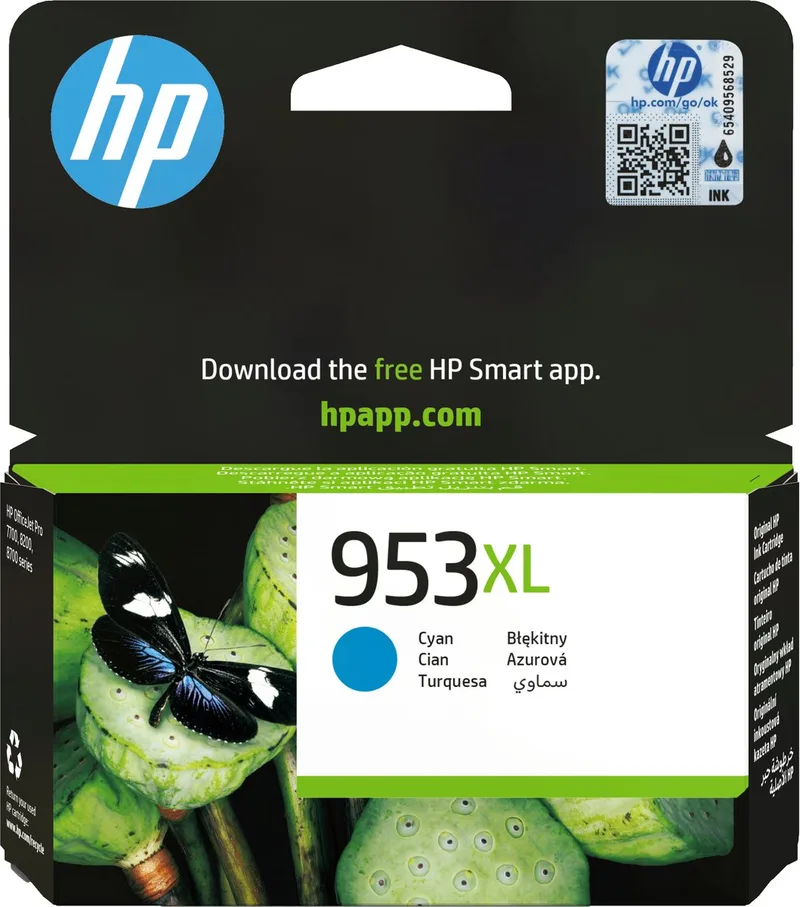 HP 953XL - Inktcartridge - Origineel - Hoge Capaciteit de HP en Cyaan – photo produit