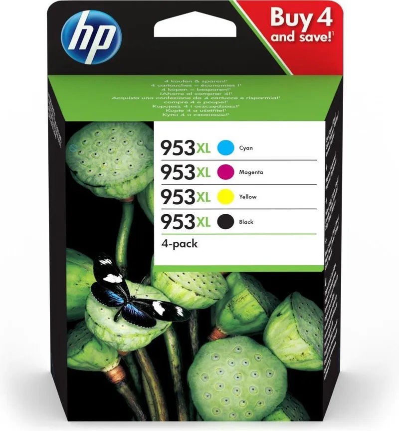HP 953XL - Inktcartridge - Origineel - Hoge capaciteit - Kleur en by HP in Black – product photo