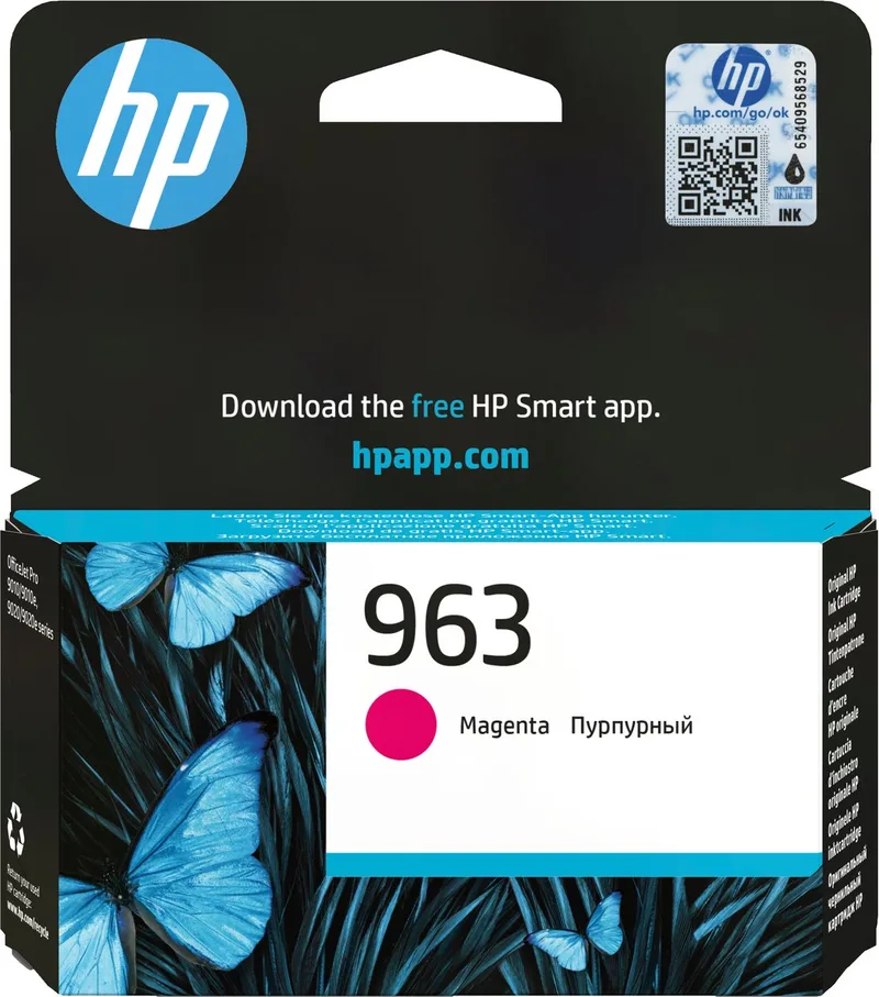 HP 963 - Inktcartridge - Origineel - Standaard capaciteit de HP en Magenta – photo produit