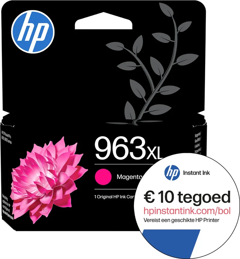 HP 963XL - Inktcartridge + Instant Ink tegoed de HP en Magenta – photo produit
