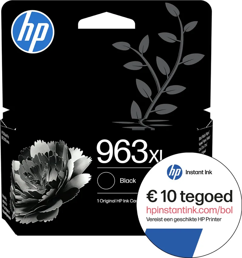 HP 963XL - Inktcartridge + Instant Ink tegoed by HP in Black – product photo