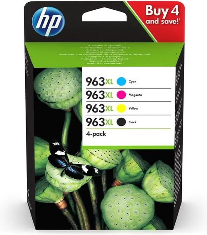 HP 963XL - Inktcartridge - Origineel - Hoge capaciteit - Kleur & Zwart von HP in Zwart & Kleur – Produktfoto