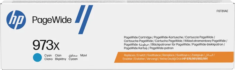 HP 973X - Inktcartridge / (F6T81AE) von HP in Cyaan – Produktfoto