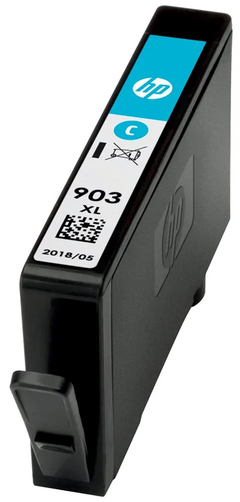 inktcartridge 903XL, 825 pagina's, OEM T6M03AE, cyaan by HP – product photo
