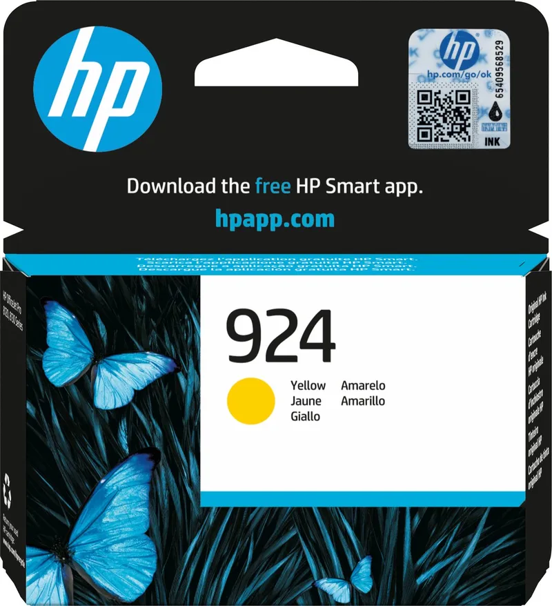 Inktcartridge 924 Origineel Single Geel 4K0U5NE de HP – photo produit 1 sur 2