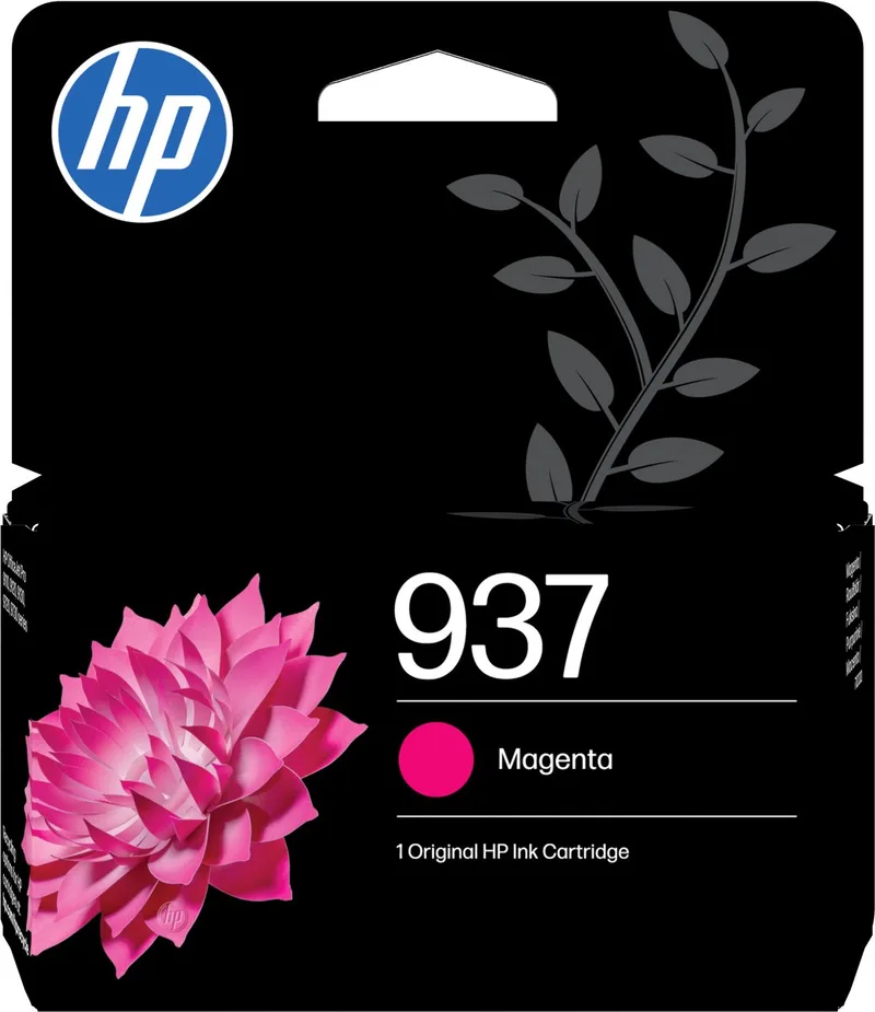 Inktcartridge 937 Origineel 4S6W3NE#CE1 de HP en Magenta – photo produit