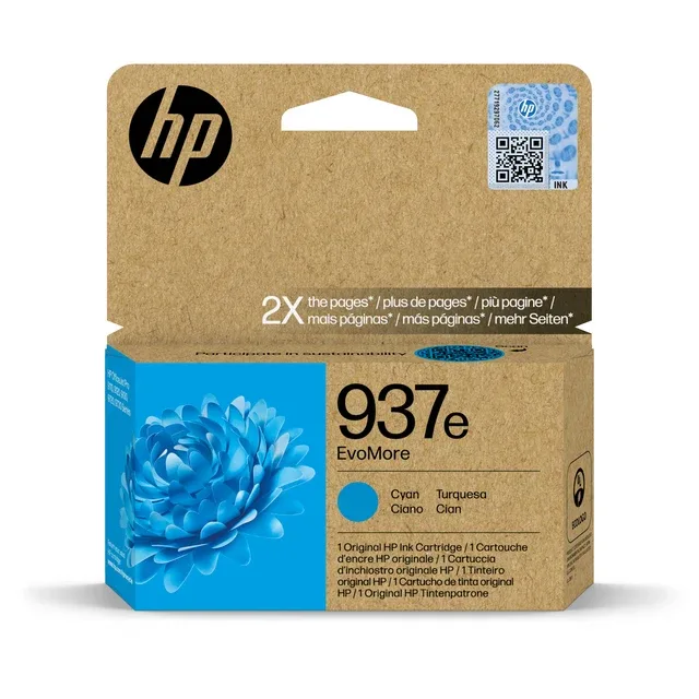 Inktcartridge hp 4s6w6ne 937e evomore blauw fra HP – produktbillede