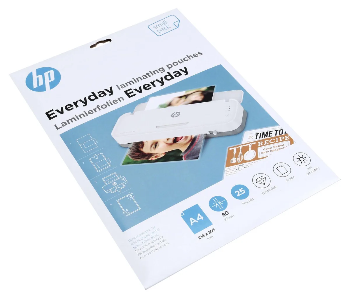 Laminierfolien glänzend 80 mikron A4 de HP – photo produit