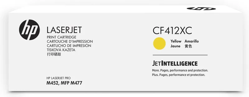 LaserJet 410X Contractual High Yield Yellow Original Toner Cartridge Origineel 1 stuk(s) by HP in Yellow – product photo