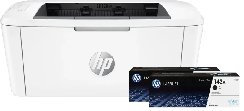 LaserJet M110w + 2 extra zwarte toners fra HP – produktbillede