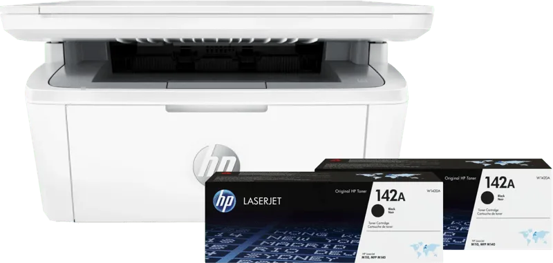 LaserJet M140w MFP + 2 extra zwarte toners by HP – product photo
