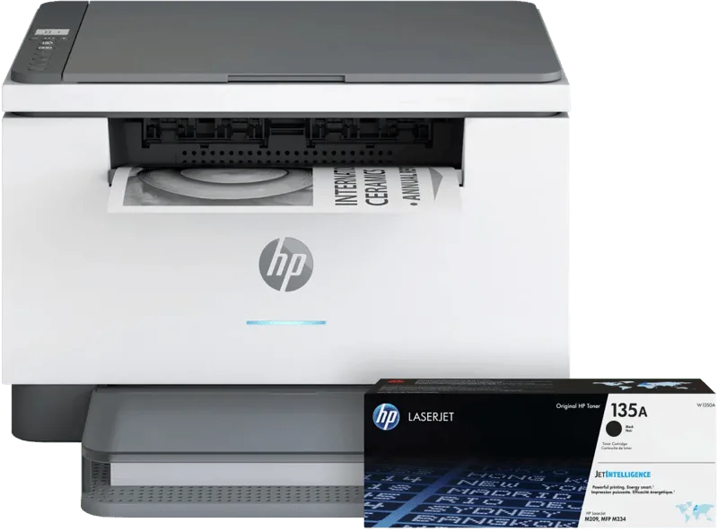 LaserJet MFP M234dw + 1 zwarte toner von HP – Produktfoto