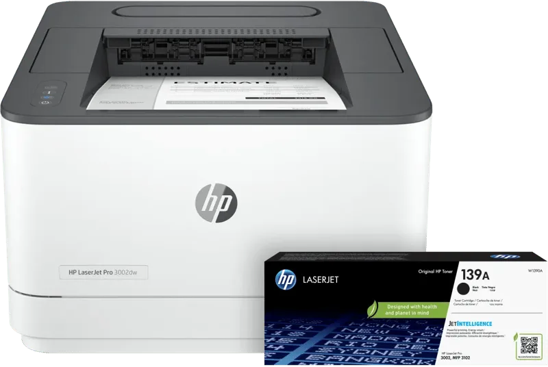 LaserJet Pro 3002dw + 1 extra zwarte toner by HP – product photo