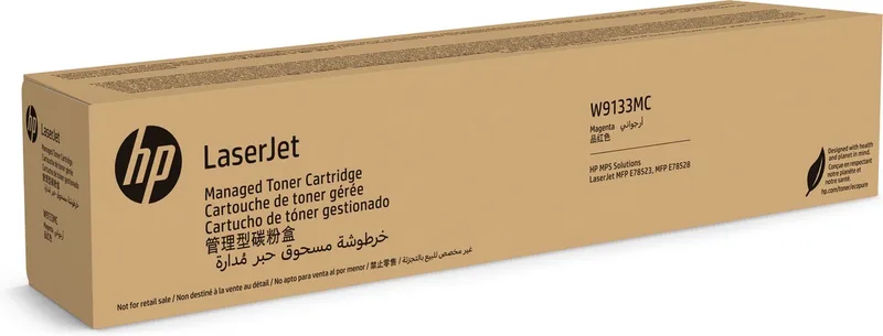 LaserJet W9133MC high-capacity Managed tonercartridge de HP en Magenta – photo produit