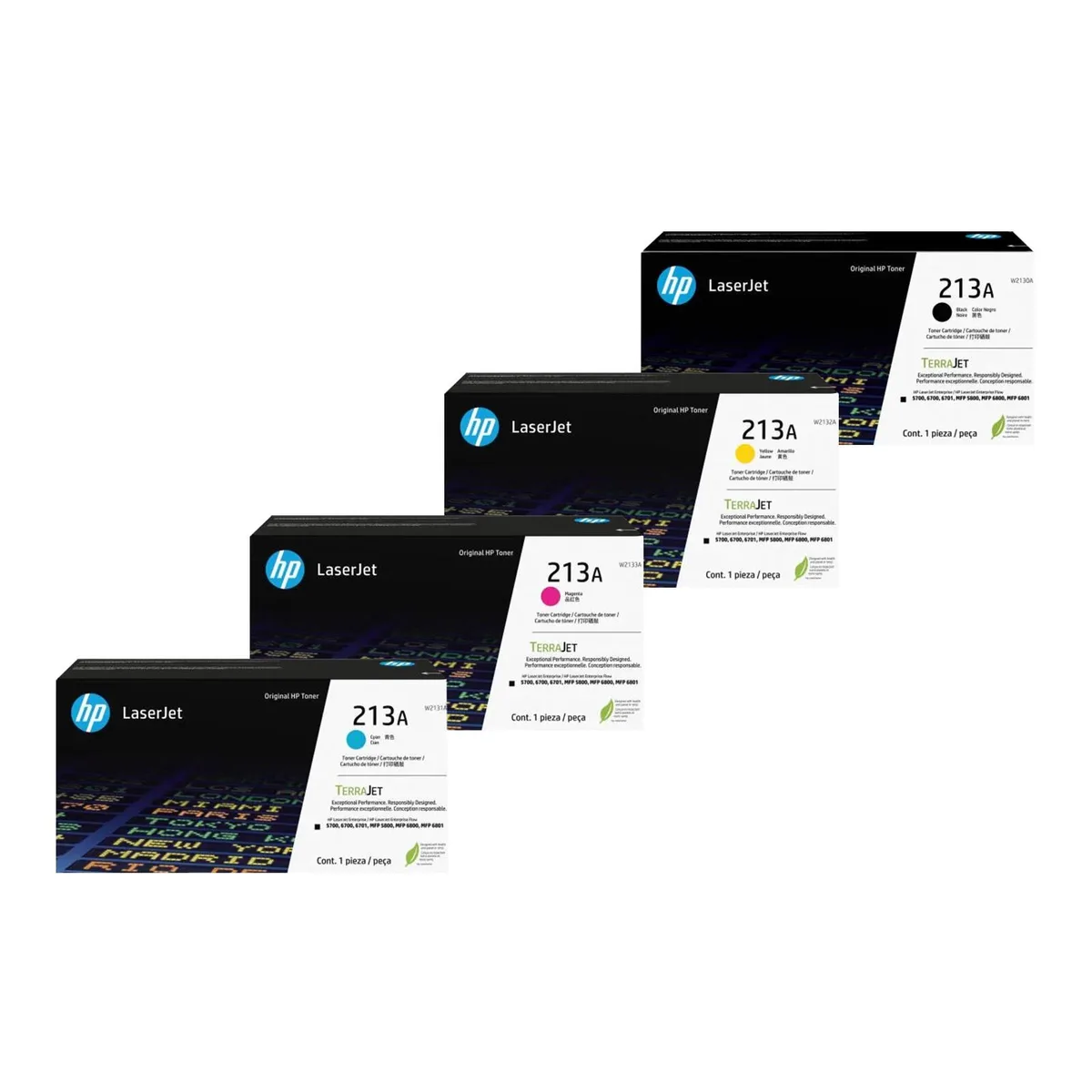 Original 213A Toner - 4er Multipack fra HP – produktbillede