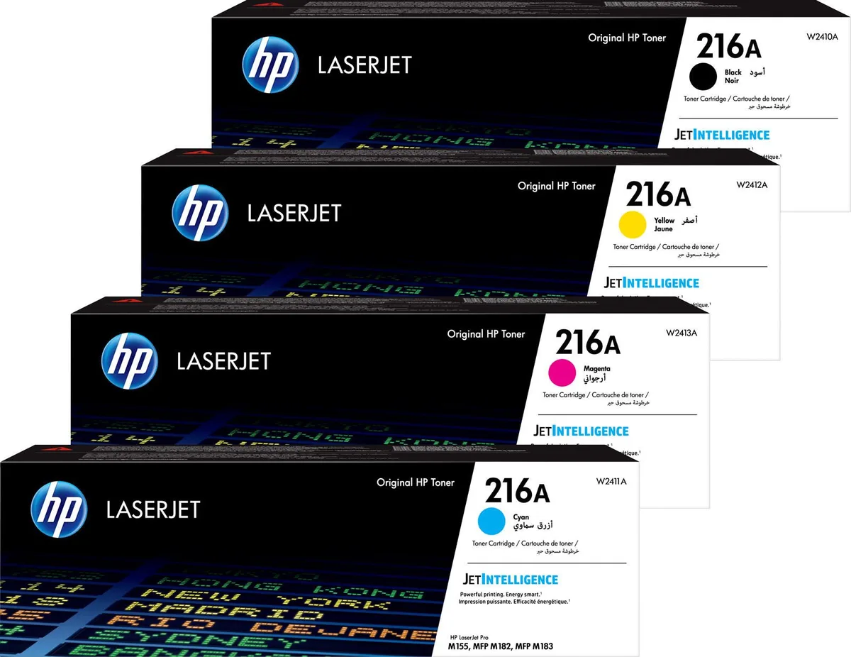 Original 216A Toner 4er Set BK/C/M/Y (OP216A) fra HP – produktbillede