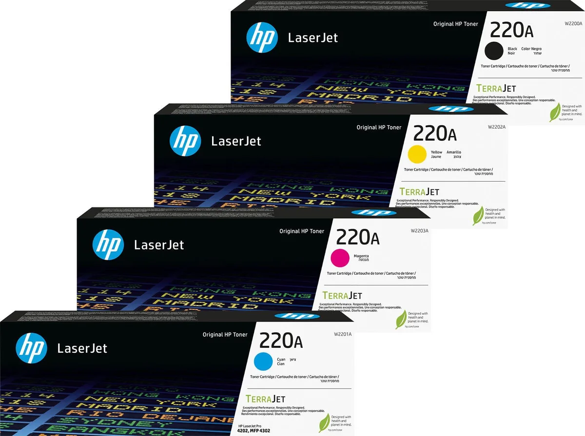 Original 220A Toner - 4er Multipack Set från HP – produktbild