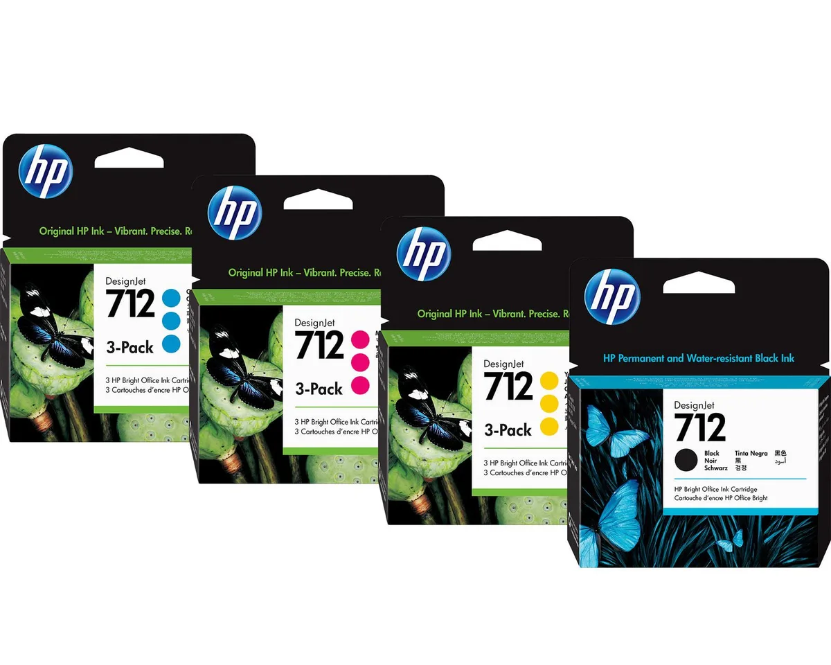 Original 712 Druckerpatronen - 10er Multipack från HP – produktbild