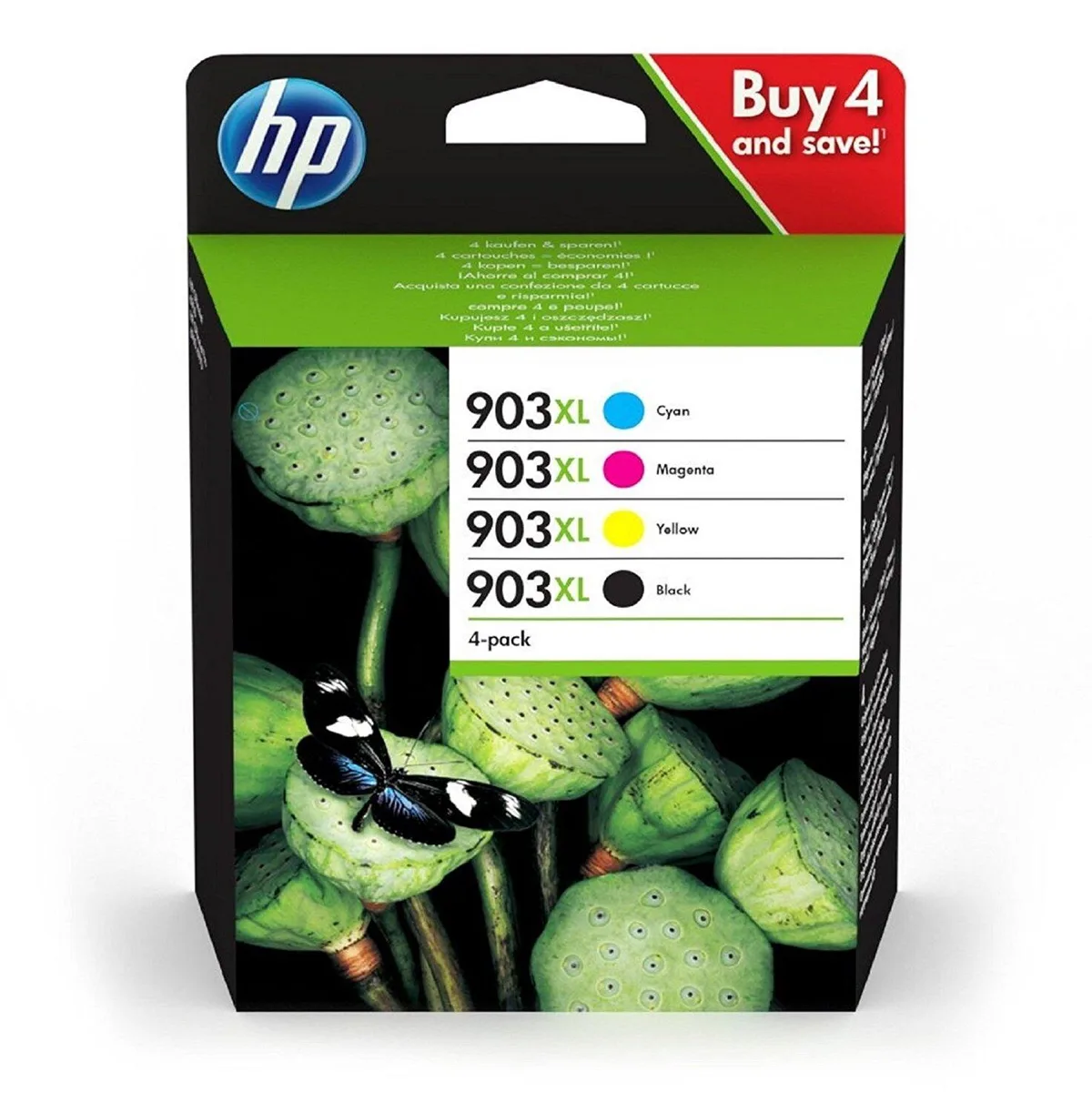 Original 903XL Druckerpatronen - 4er Multipack (3HZ51AE) de HP – photo produit