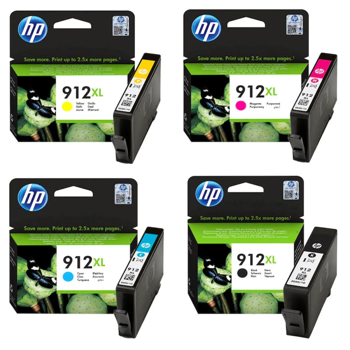 Original 912XL Druckerpatronen - 4er Multipack (3YP34AE) från HP – produktbild