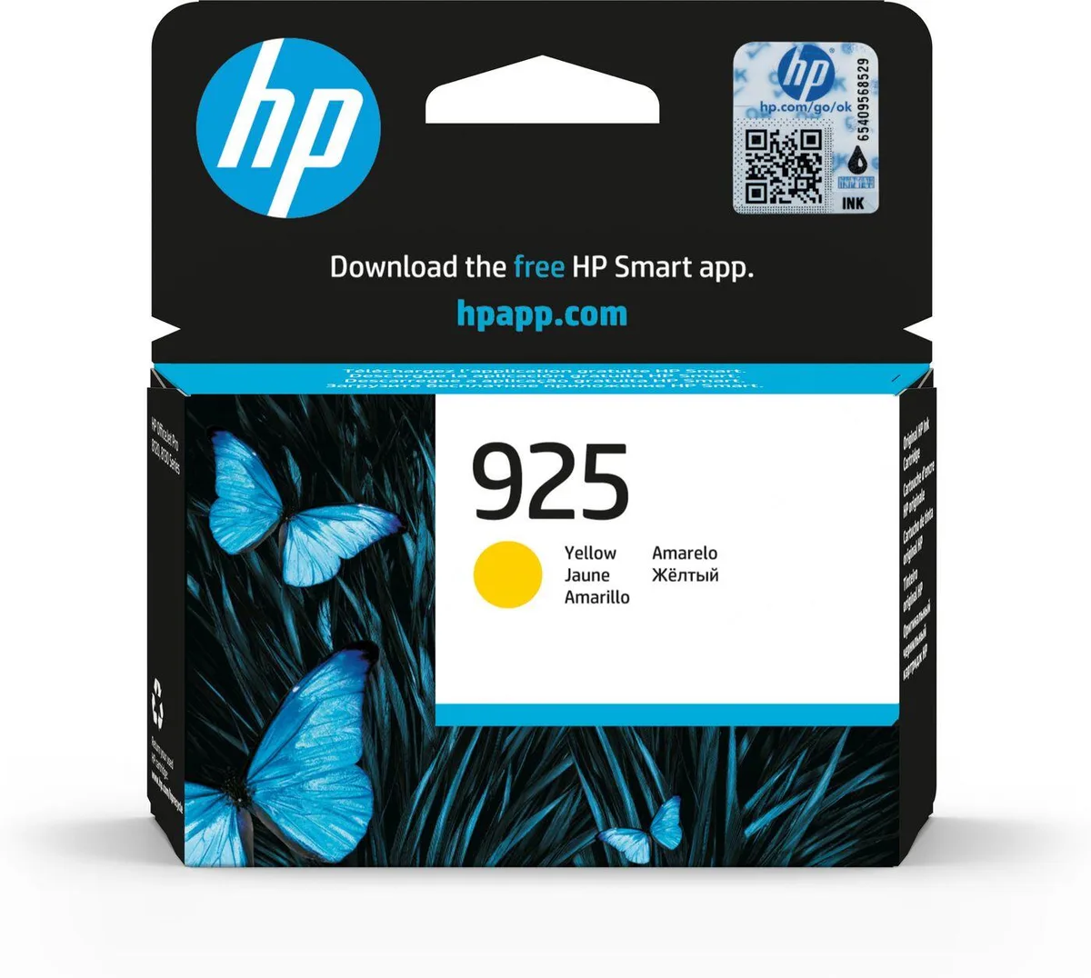 Original 925 Druckerpatrone - gelb (4K0V8PE) by HP – product photo