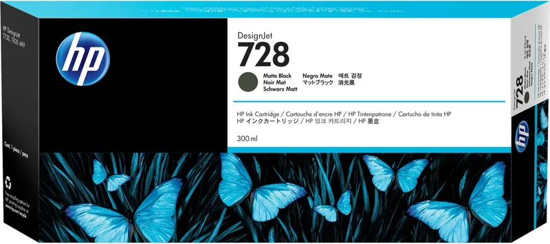 Original Ink Cartridge HP 728 Black von HP in Schwarz – Produktfoto
