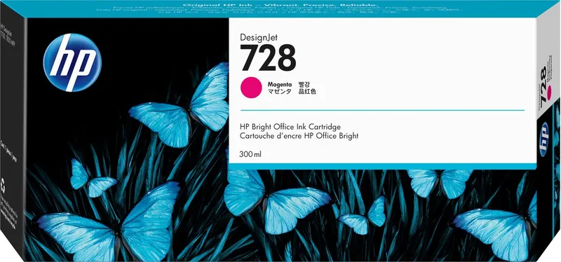 Original Ink Cartridge HP 728 von HP in Magenta – Produktfoto