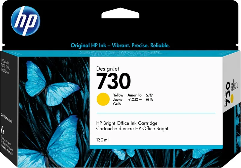 Original Ink Cartridge HP 730 Yellow by HP in Yellow – product photo