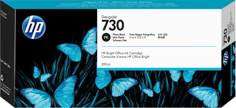 Original Ink Cartridge HP Cartucho de tinta HP DesignJet 730 negro fotográfico de 300 ml Black de HP en Foto zwart – photo produit