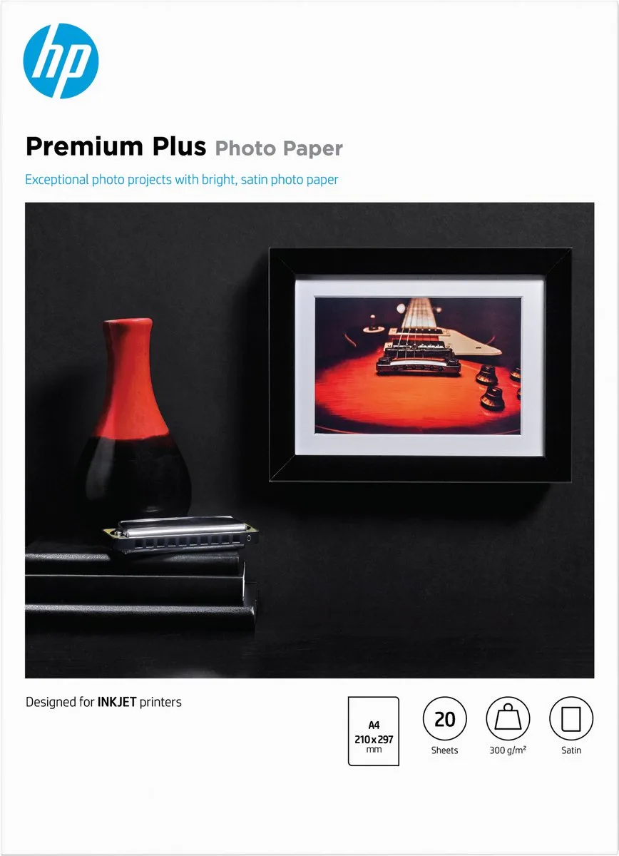 Premium Plus Fotopapier - A4 / Semi Gloss från HP i Print – produktbild